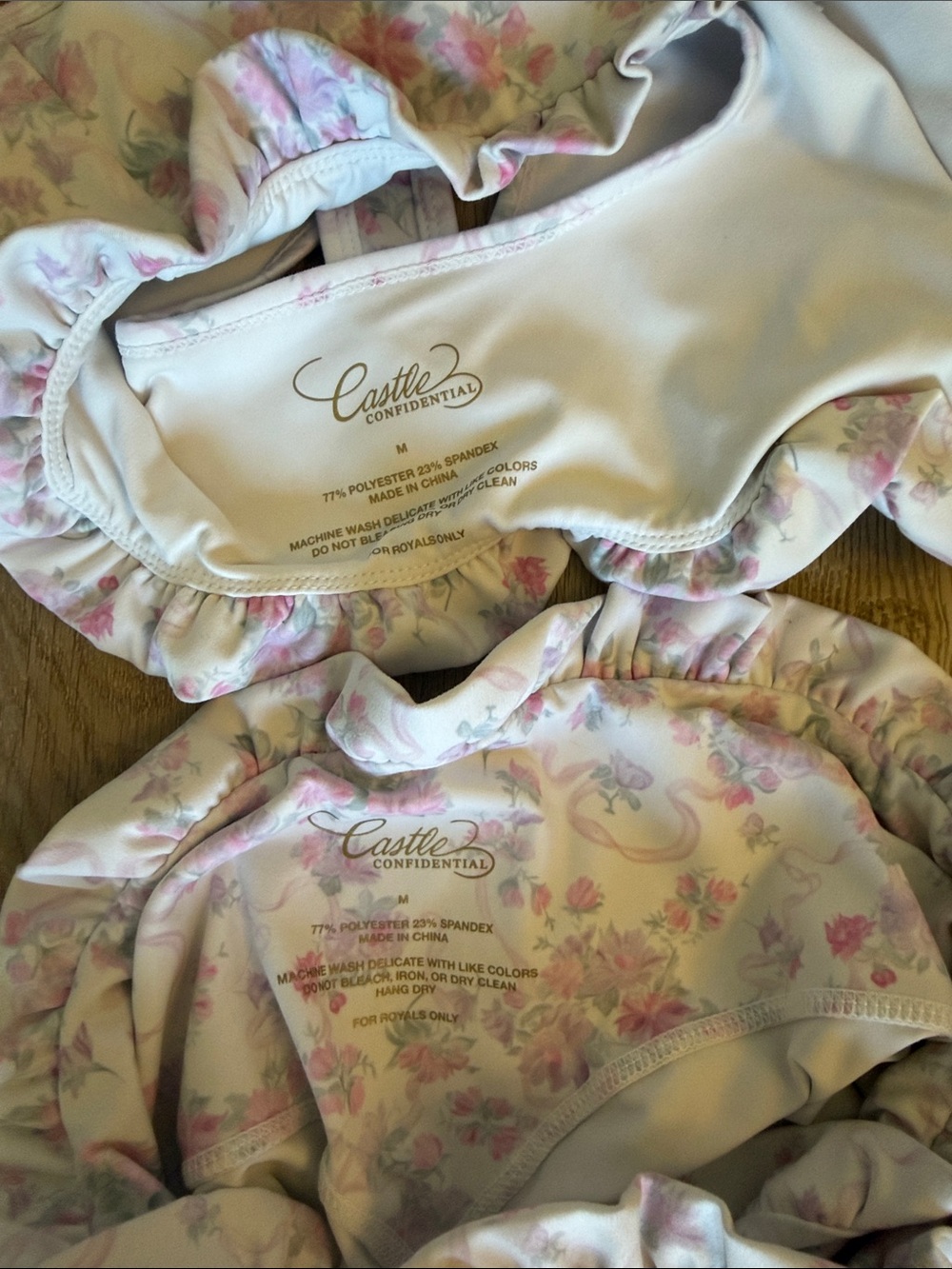 Princess Disney Inspired Floral High-Waist Leggings - Pink Floral - Picture 7 of 7